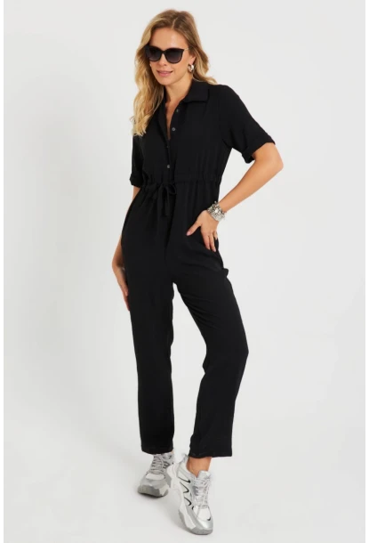 Kadın Tulum Siyah Q985