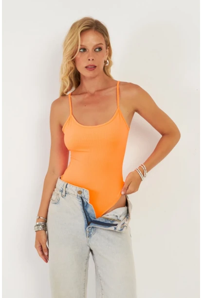 Kadın Turuncu Kaşkorse Body AYD367