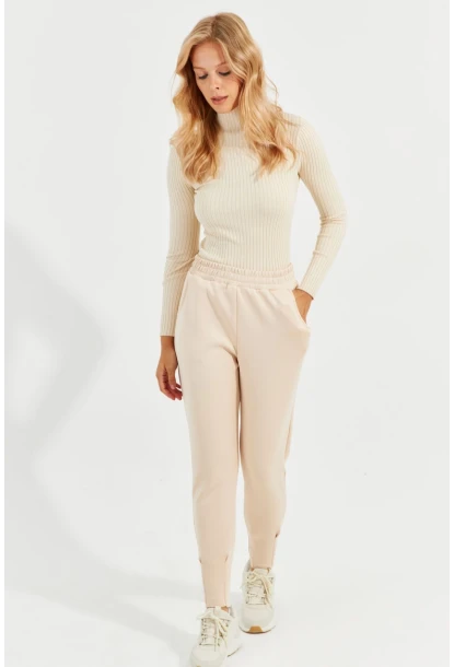 Kadın Vanilya Skuba Cepli Eşofman Altı MİW77