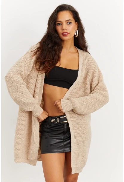 Kadın Vanilya Triko Hırka YV92