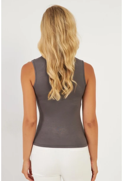 Kadın Antrasit Bluz LPP1289