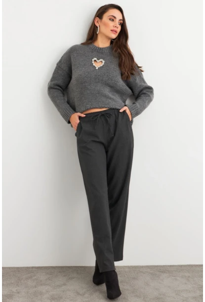 Kadın Antrasit Pantolon ELA6647