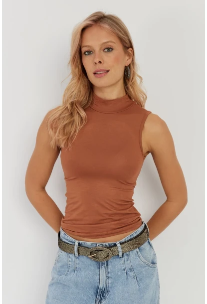 Kadın Badem Kolsuz Bluz LPP1260