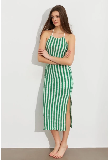 Kadın Benetton-Yeşil Etekli Triko Takım ROP108