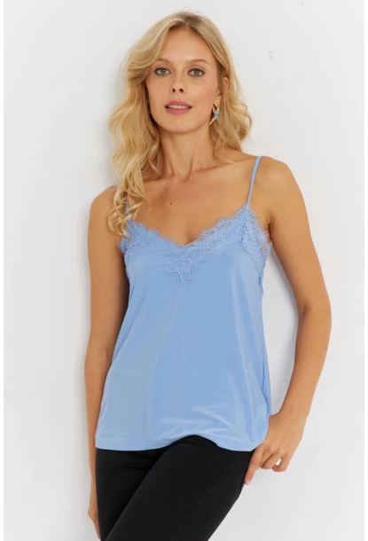 Kadın Lila Dantelli Atlet AYD353