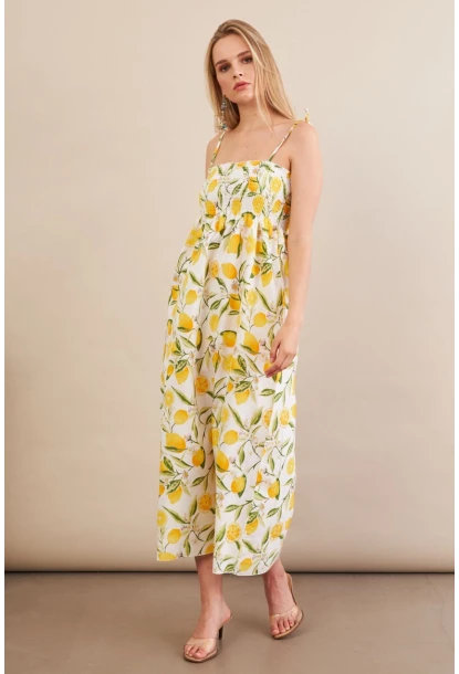 Kadın Multi Straplez Çizgili Plaj Elbisesi OR502