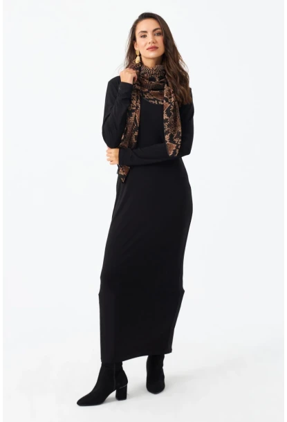 Kadın Siyah Maxi Elbise MLİK65