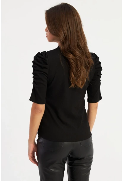 Kadın Siyah Prenses Kol Bluz MAYD12