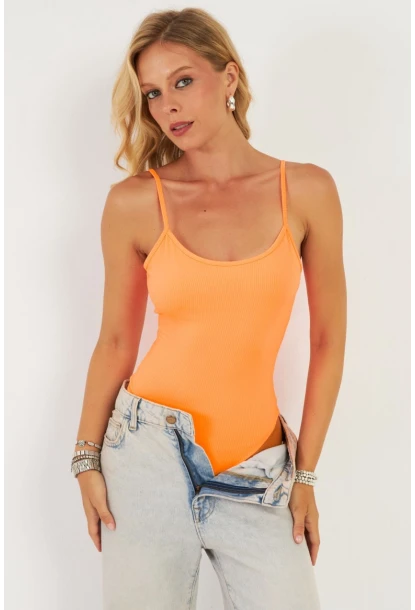 Kadın Turuncu Kaşkorse Body AYD367
