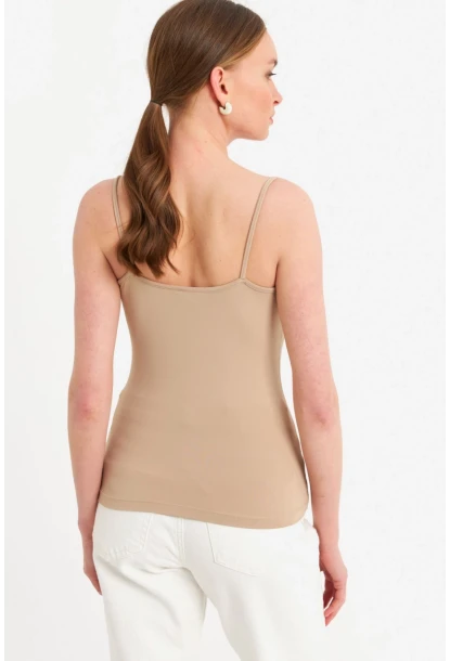 Kadın Vanilya Askılı Basic Atlet FLS06