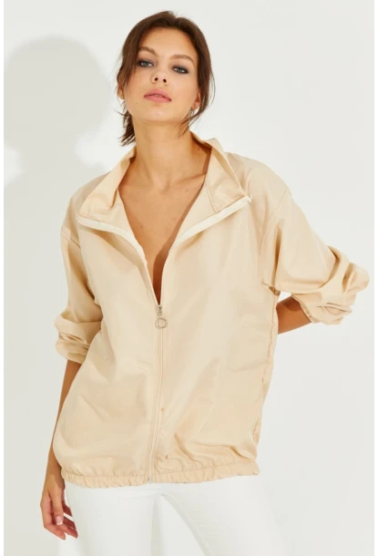 Kadın Vanilya Mevsimlik İnce Yağmurluk MEN2005