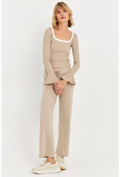Kadın Vanilya Palazzo Eşofman Altı ALB6011