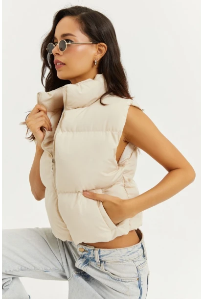 Kadın Vanilya Şişme Yelek DAF4910