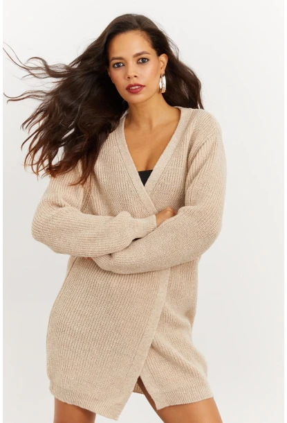 Kadın Vanilya Triko Hırka YV92