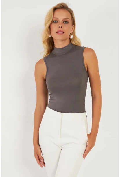 Kadın Antrasit Bluz LPP1289