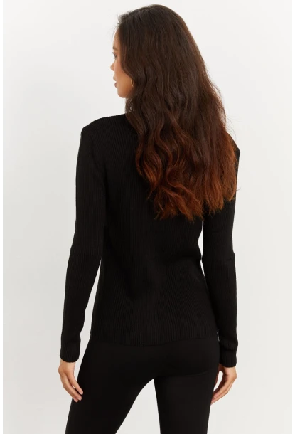 Kadın Düğmeli Triko Hırka YV94