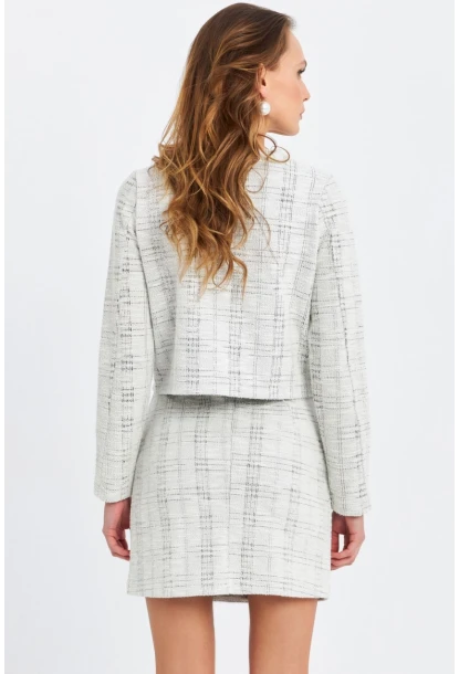 Kadın Ekru Ceket Etek Takım SE9