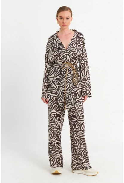 Kadın Ekru-Kahve Alt Üst Takım MGÇ202