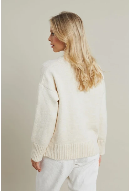 Kadın Ekru Salaş Kazak MYV104