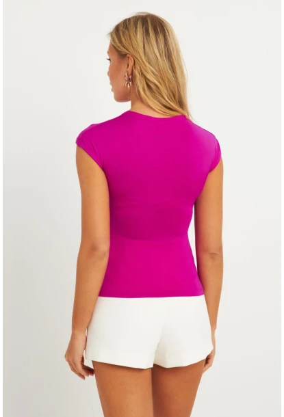 Kadın Fuşya Bluz LPP1281