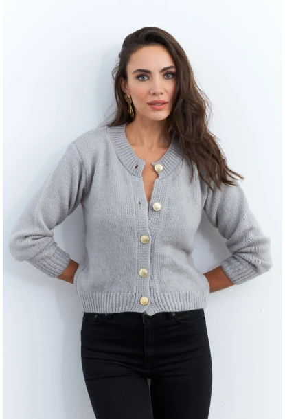 Kadın Gri Hırka YV285