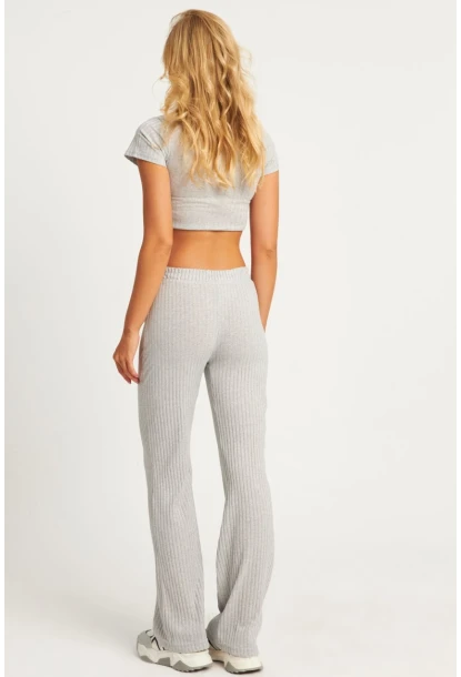 Kadın Gri Pencereli Takım XL2017