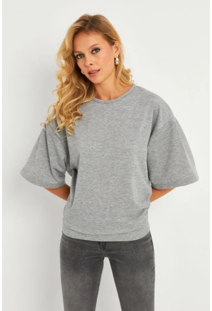 Kadın Gri Sweatshirt EY2911