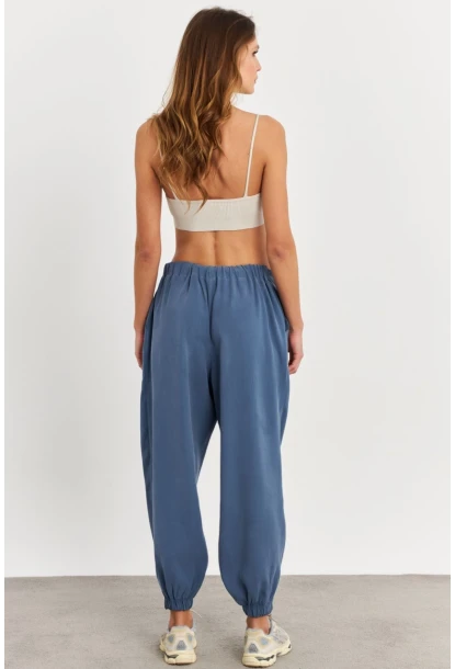 Kadın İndigo Kubra Şalvar Pantolon GÇ900