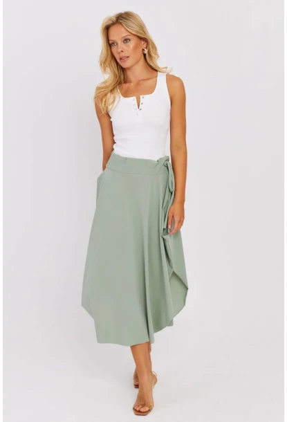Kadın Mint Asimetrik Etek LV176