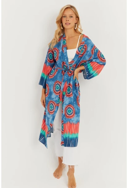 Kadın Multi Desenli Kimono GÇ155