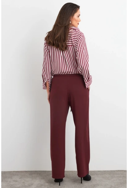 Kadın Mürdüm Pantolon ELA6647