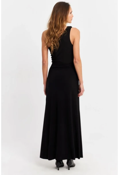 Kadın Siyah Anvelop Etek HOR41