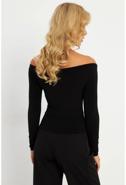 Kadın Siyah Bluz HOR13