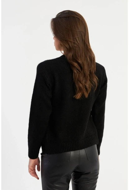 Kadın Siyah Hırka YV285