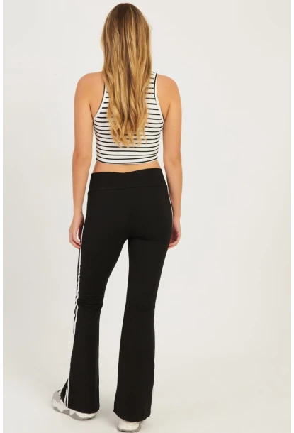 Kadın Siyah İspanyol Paça Eşofman Altı SF2542