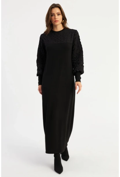 Kadın Siyah Maxi Elbise MBK57