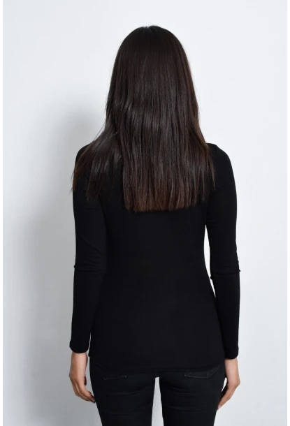 Kadın Siyah Üstü Tül Bluz TZ20751