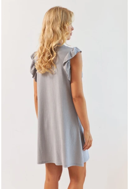 Kadın Taş Dantel Detaylı Bürümcük Mini Elbise HOL2081