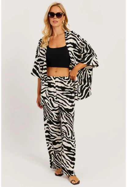 Kadın Taş-Siyah Kimono Takım RİN305