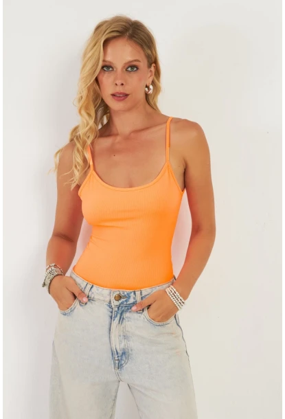 Kadın Turuncu Kaşkorse Body AYD367