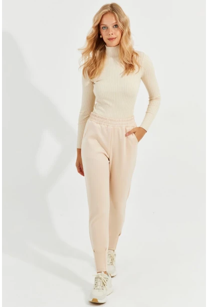 Kadın Vanilya Skuba Cepli Eşofman Altı MİW77