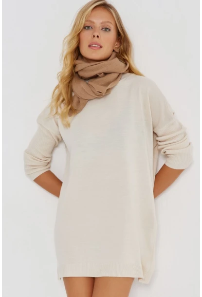 Kadın Vanilya Triko Tunik YV110