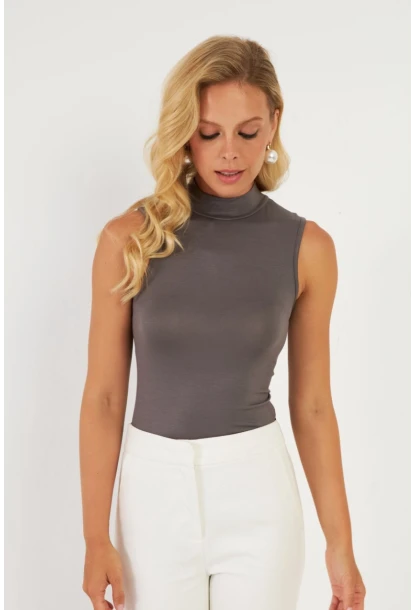 Kadın Antrasit Bluz LPP1289