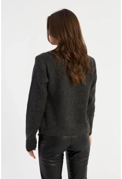 Kadın Antrasit Hırka YV285