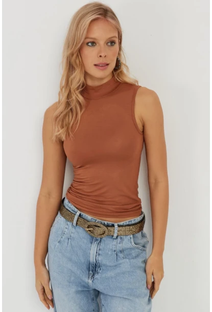 Kadın Badem Kolsuz Bluz LPP1260