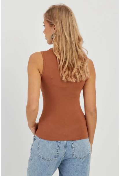 Kadın Badem Kolsuz Bluz LPP1260