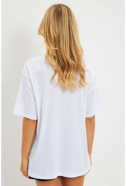 Kadın Beyaz Baskılı T-Shirt DY1329