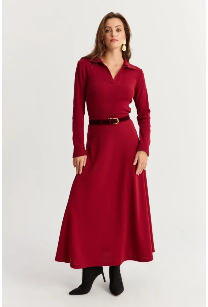 Kadın Bordo Çan Etek MLON3005