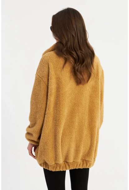 Kadın Camel Peluş Mont MLYT58