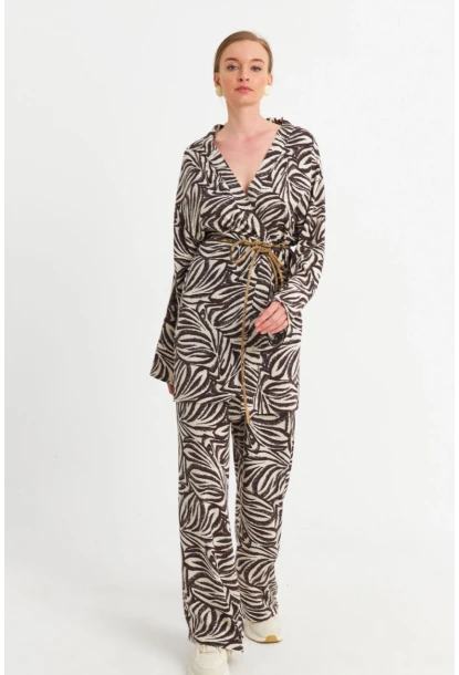 Kadın Ekru-Kahve Alt Üst Takım MGÇ202